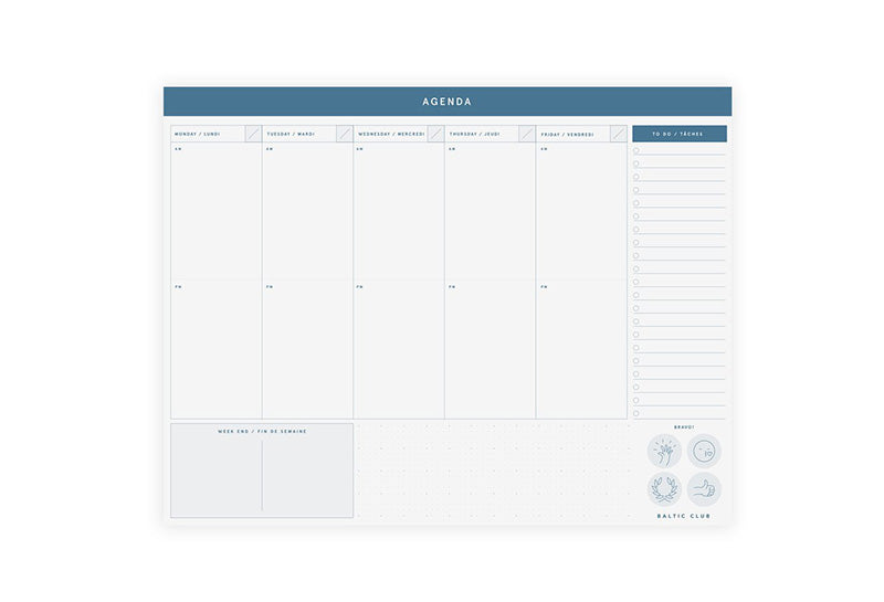 week planner notepad