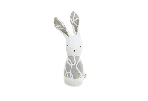 x bookhou rabbit rattle white cable